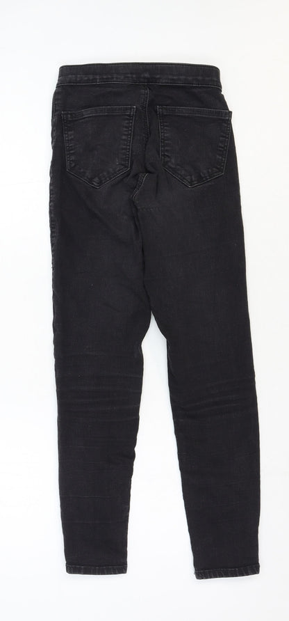 Mens UK Size 24 in Topshop Regular Fit Skinny Black Jeans