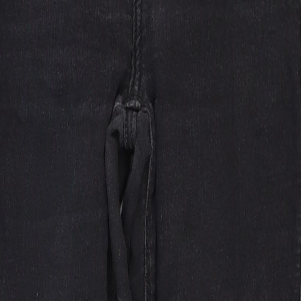 Mens UK Size 24 in Topshop Regular Fit Skinny Black Jeans