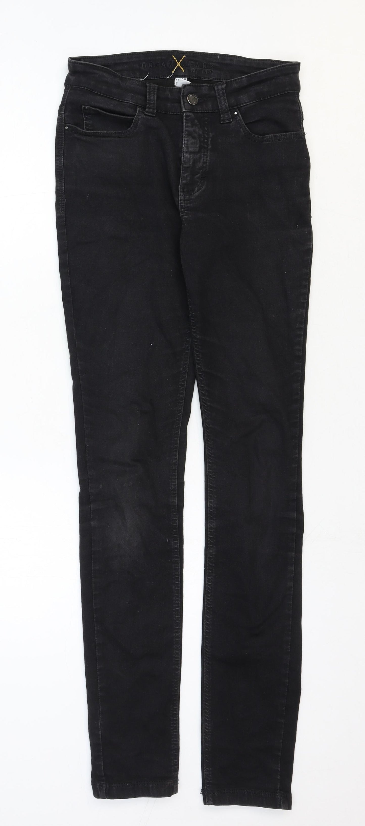Womens UK Size 26 in Dream Jeans Regular Fit Skinny Black Jeans