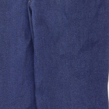 George Girls Blue Cotton Skinny Jeans Size 10-11 Years Regular