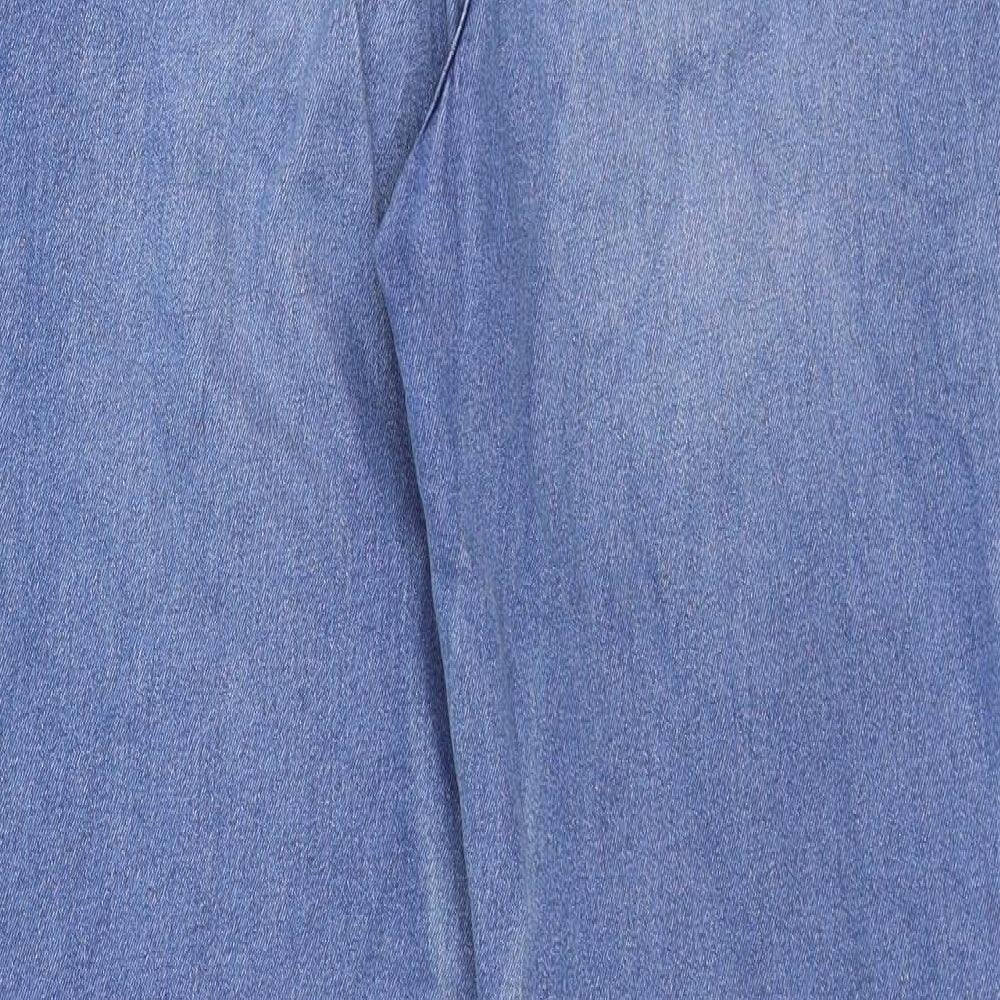 Womens UK Size 12 Denim Regular Fit Straight Blue Jeans
