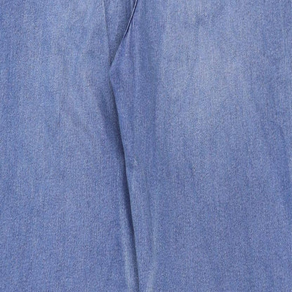 Womens UK Size 12 Denim Regular Fit Straight Blue Jeans