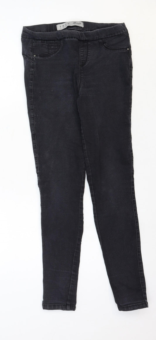 Denim & Co. Womens Black Cotton Jegging Jeans Size 10 Regular