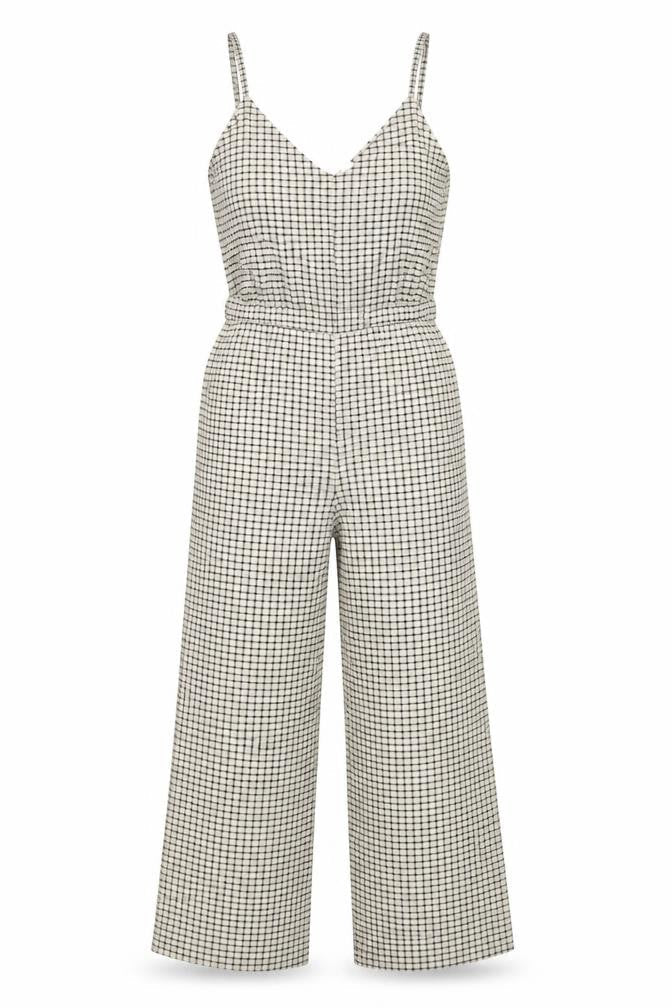 Womens UK Size XS H&M One-Piece Beige Jumpsuit