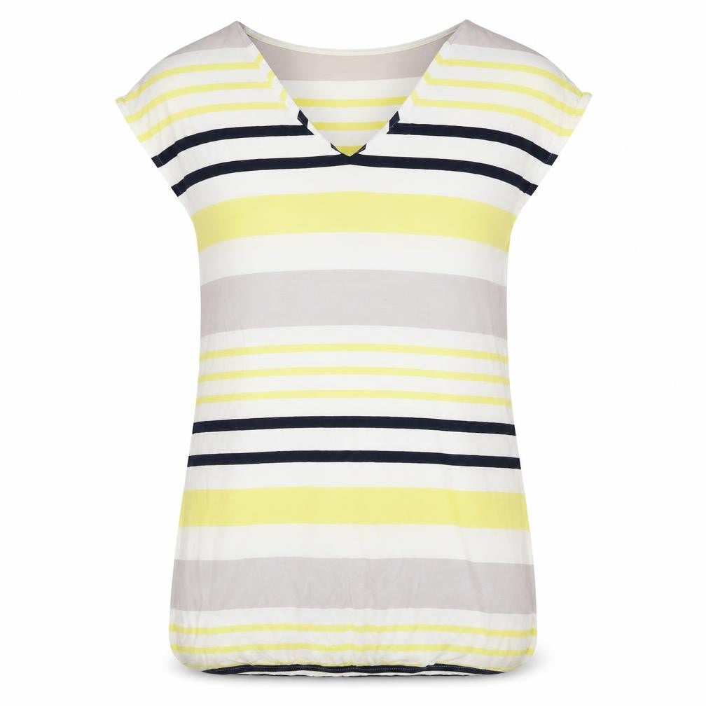 NEXT Womens Multicoloured Striped Viscose A-Line Size 6 V-Neck Pullover