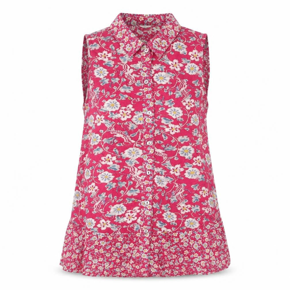 Womens UK Size 8 Monsoon Pink Basic Button-Up