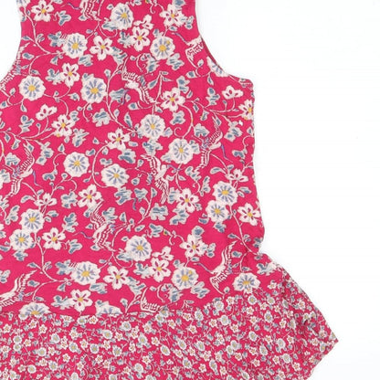 Womens UK Size 8 Monsoon Pink Basic Button-Up