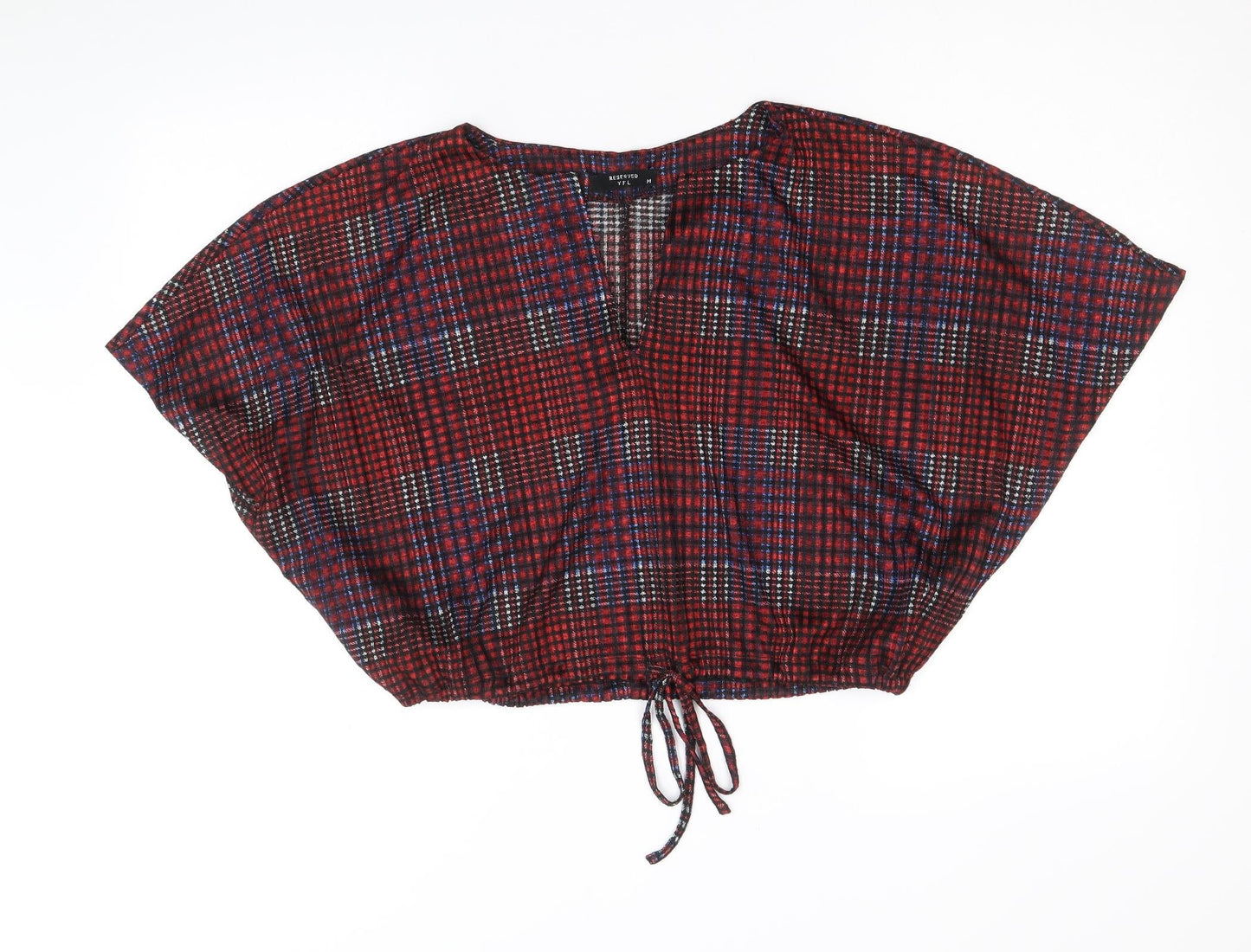 Womens UK Size M RESERVED Multicoloured Cropped Blouse