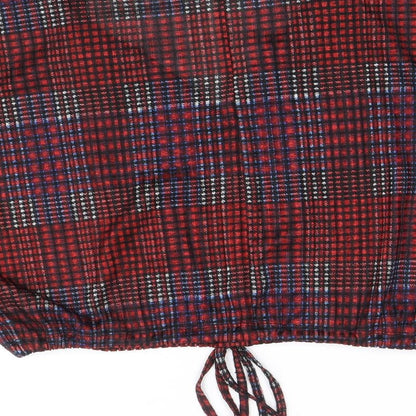 Womens UK Size M RESERVED Multicoloured Cropped Blouse