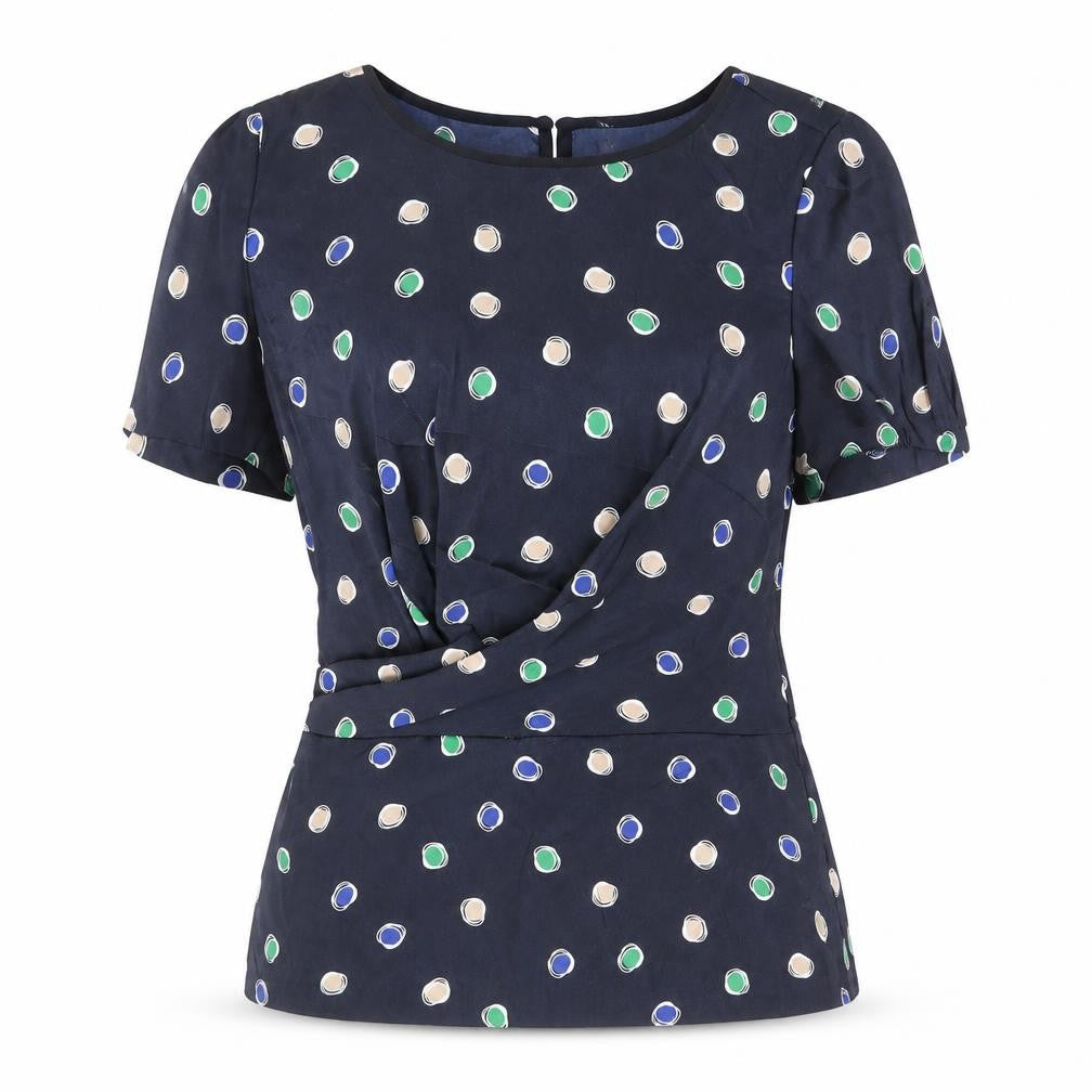 Womens UK Size 12 Clements Ribeiro Black Basic Blouse
