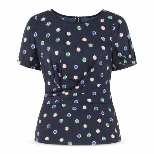 Womens UK Size 12 Clements Ribeiro Black Basic Blouse