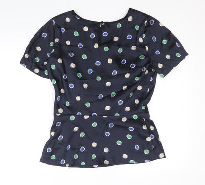 Womens UK Size 12 Clements Ribeiro Black Basic Blouse