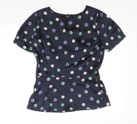 Womens UK Size 12 Clements Ribeiro Black Basic Blouse