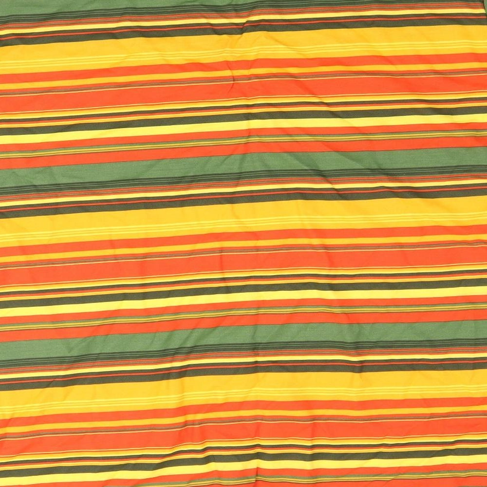 Fashion Clothing Line Womens Multicoloured Striped Viscose Basic T-Shirt Size XL V-Neck
