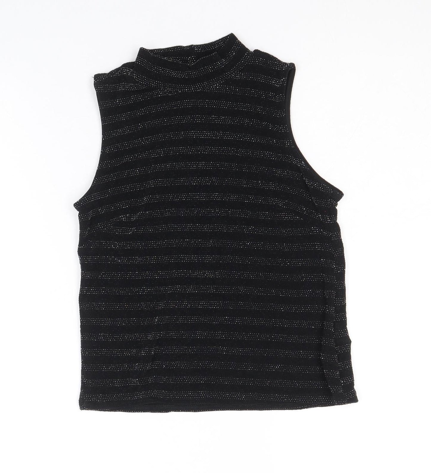 Womens UK Size 10 Atmosphere Black Basic Tank