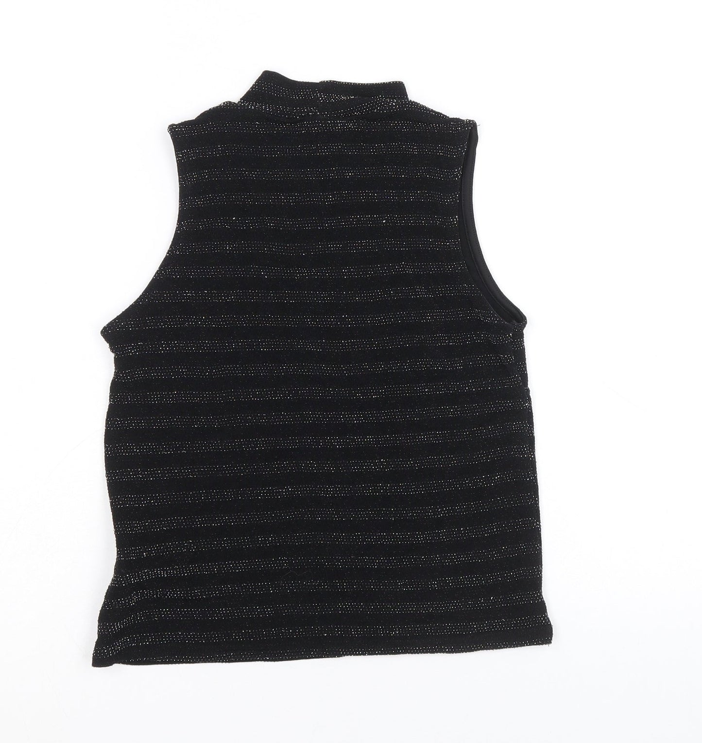 Womens UK Size 10 Atmosphere Black Basic Tank