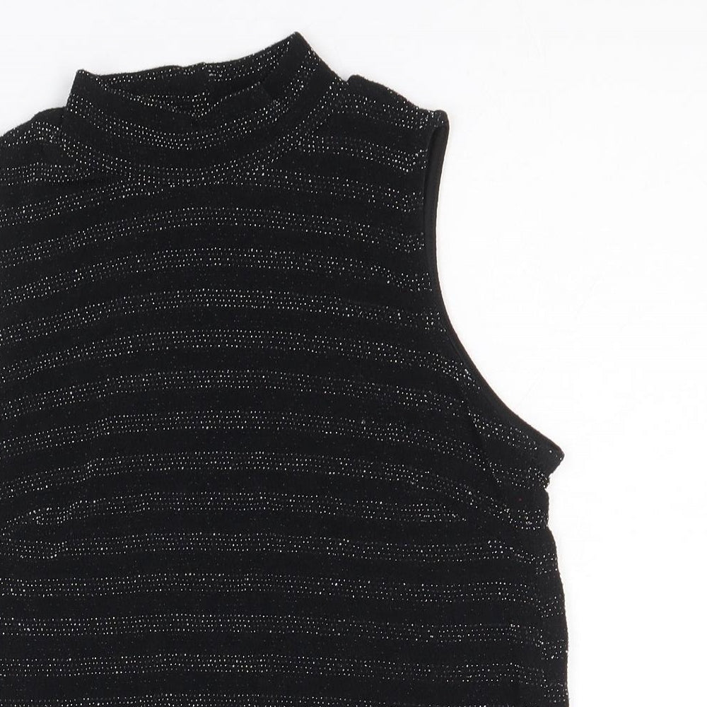 Womens UK Size 10 Atmosphere Black Basic Tank