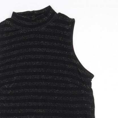 Womens UK Size 10 Atmosphere Black Basic Tank