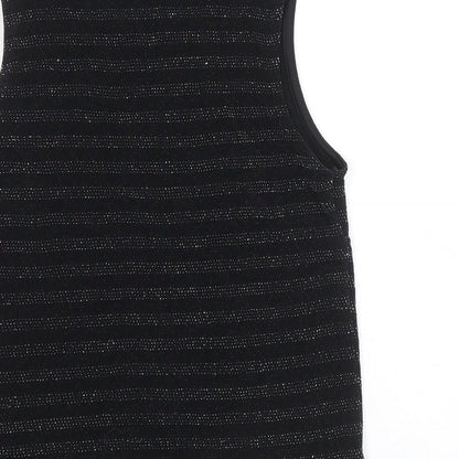 Womens UK Size 10 Atmosphere Black Basic Tank