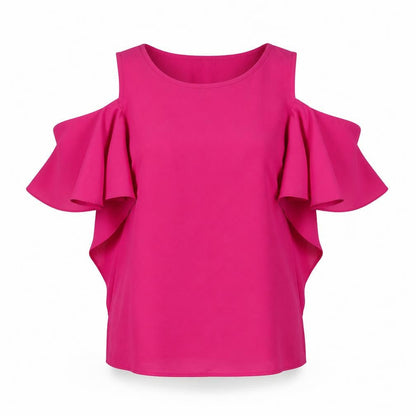 Womens UK Size 8 Atmosphere Pink Basic Button-Up