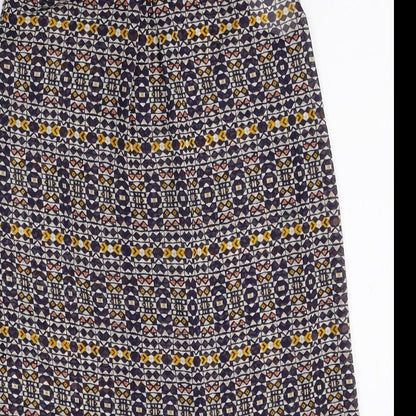 Womens UK Size 6 H&M Multicoloured Basic Button-Up