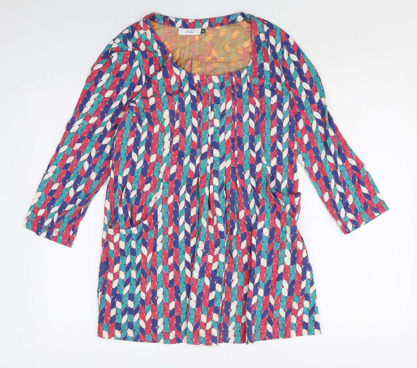 Womens UK Size XS Adini Multicoloured Tunic Blouse
