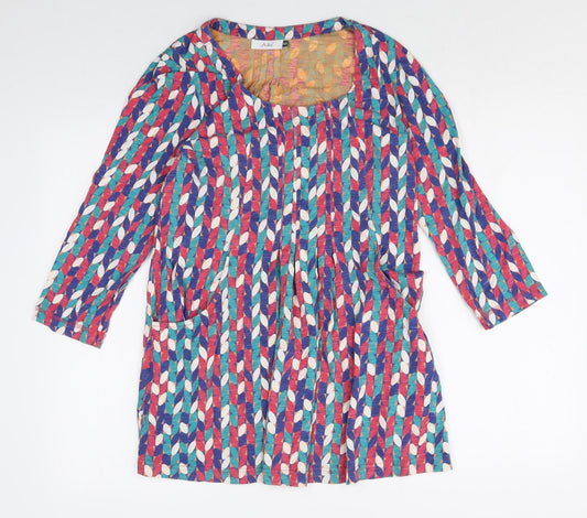 Womens UK Size XS Adini Multicoloured Tunic Blouse