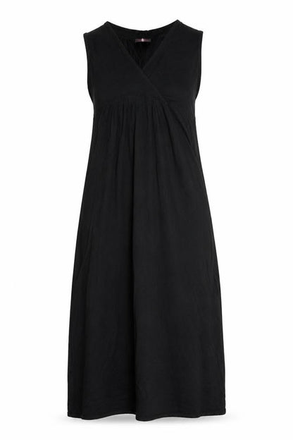 USCO Womens Black Polyester A-Line Size M V-Neck Pullover