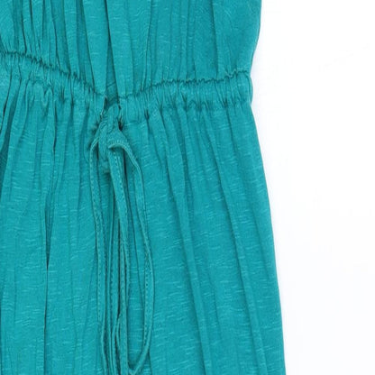 New Look Womens Blue Viscose A-Line Size 8 Round Neck Pullover