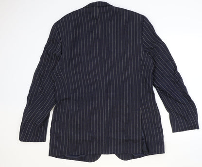 Mens UK Size 44 Marks and Spencer Regular Blue Suit Jacket