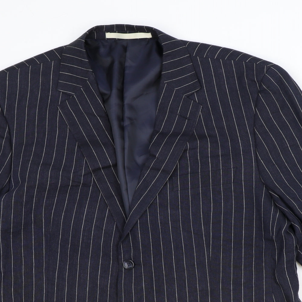 Mens UK Size 44 Marks and Spencer Regular Blue Suit Jacket