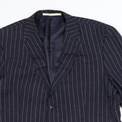 Mens UK Size 44 Marks and Spencer Regular Blue Suit Jacket