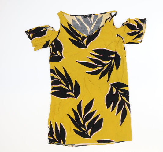 Womens UK Size 12 Papaya Orange Basic Blouse