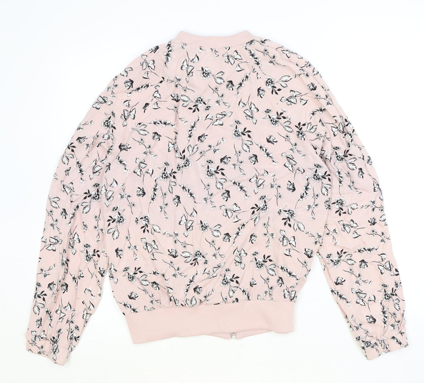 Atmosphere Womens Pink Geometric Varsity Jacket Jacket Size 14 Zip