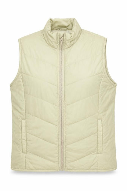 McKay Womens Beige Gilet Jacket Size S Zip