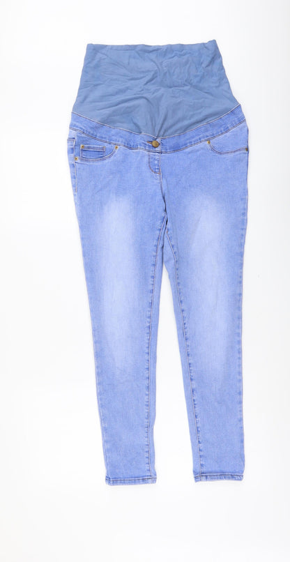 NEXT Womens Blue Cotton Jegging Jeans Size 10 L26 in Regular Button