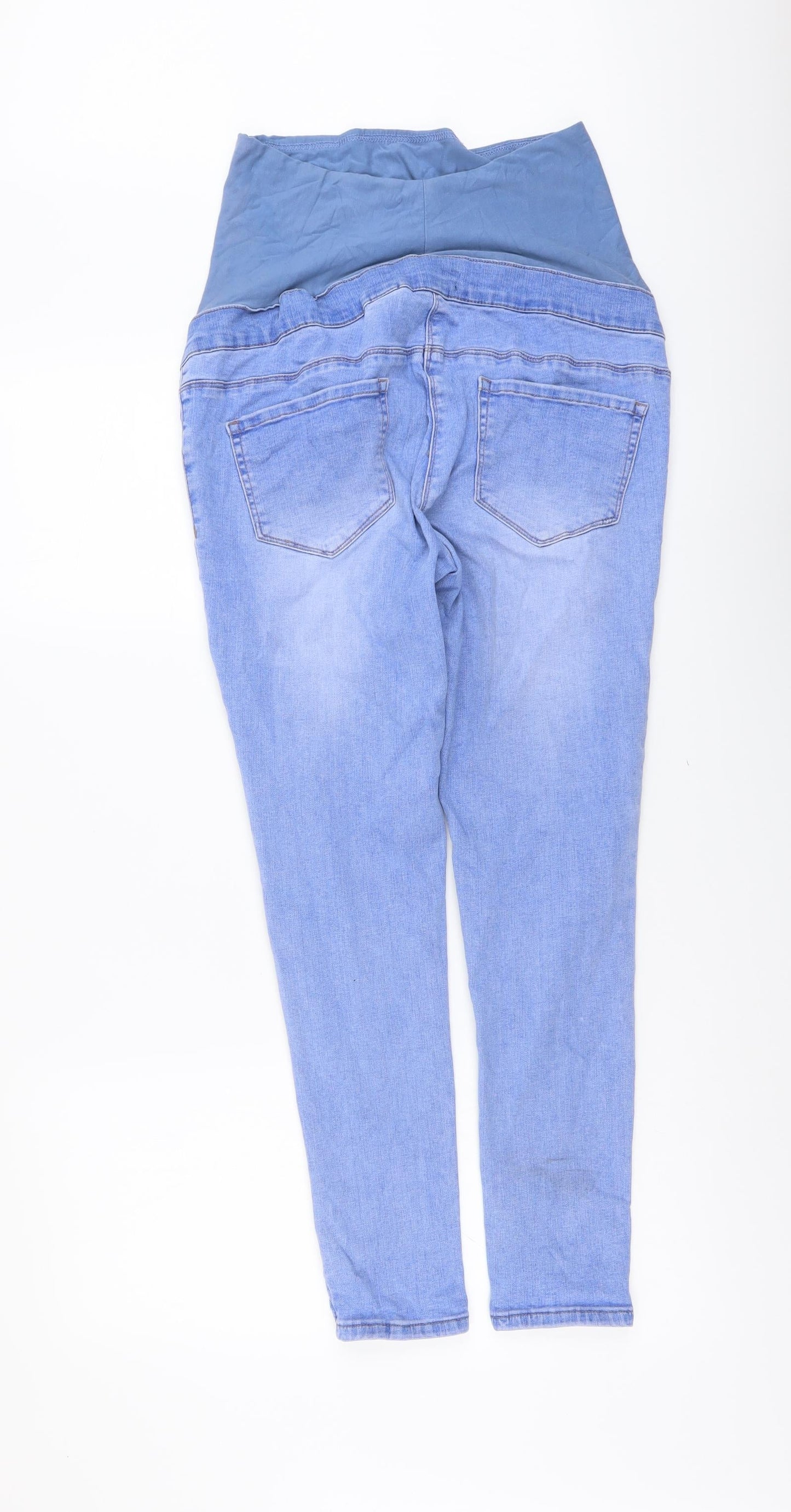 NEXT Womens Blue Cotton Jegging Jeans Size 10 L26 in Regular Button