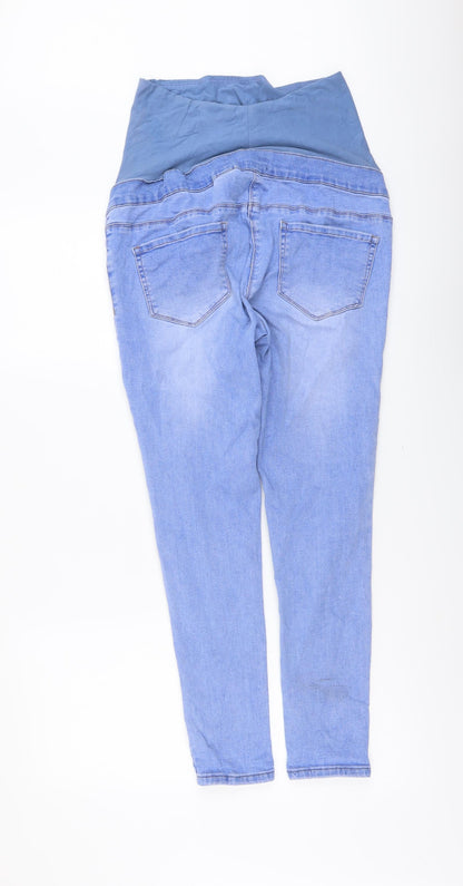 NEXT Womens Blue Cotton Jegging Jeans Size 10 L26 in Regular Button