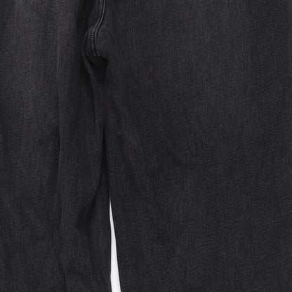 SheIn Womens Grey Cotton Straight Jeans Size M L30 in Regular Button