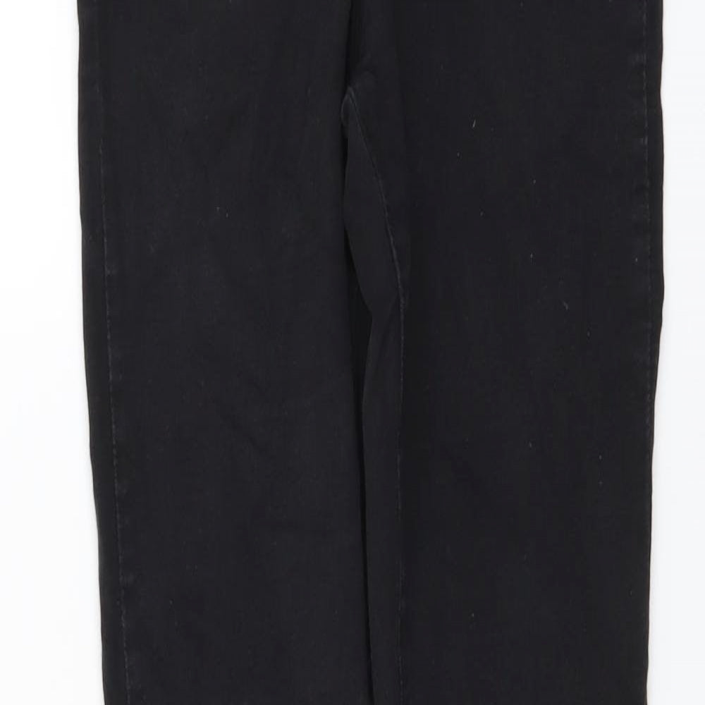 Denim & Co. Womens Grey Cotton Skinny Jeans Size 10 L25 in Regular Button