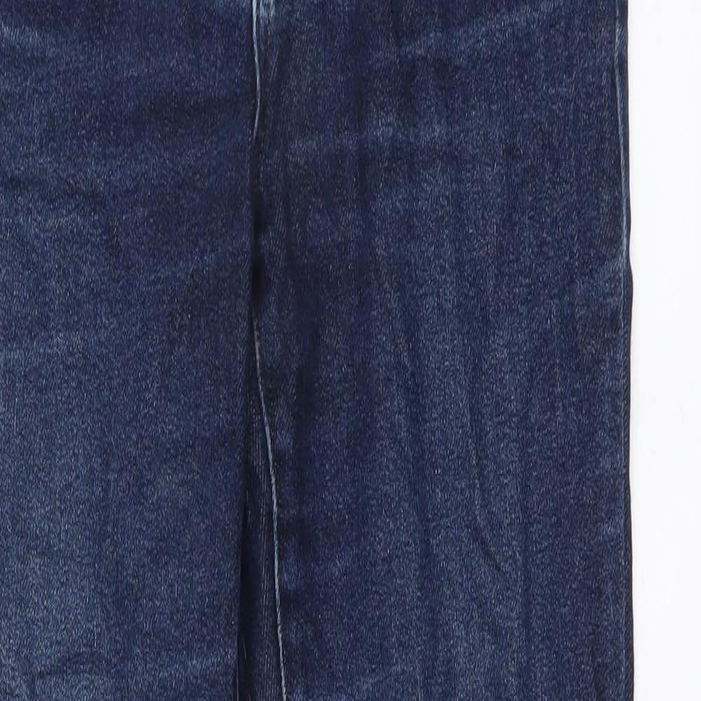 Lee Womens Blue Cotton Skinny Jeans Size 26 in L27 in Regular Button