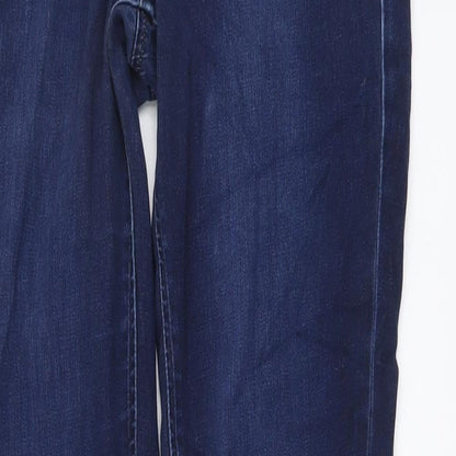 Gap Womens Blue Cotton Skinny Jeans Size 28 in L32 in Regular Button