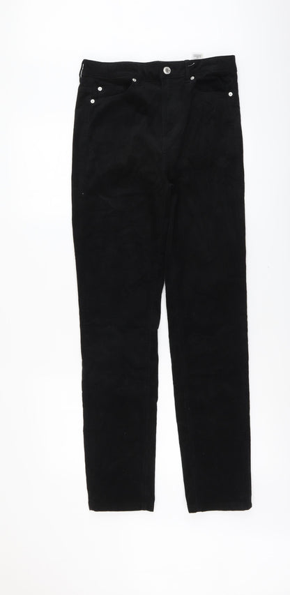 Marks and Spencer Womens Black Cotton Skinny Jeans Size 10 L30 in Regular Button