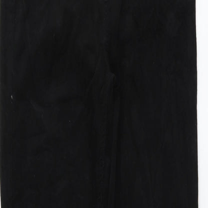 Marks and Spencer Womens Black Cotton Skinny Jeans Size 10 L30 in Regular Button