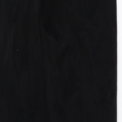 Marks and Spencer Womens Black Cotton Skinny Jeans Size 10 L30 in Regular Button