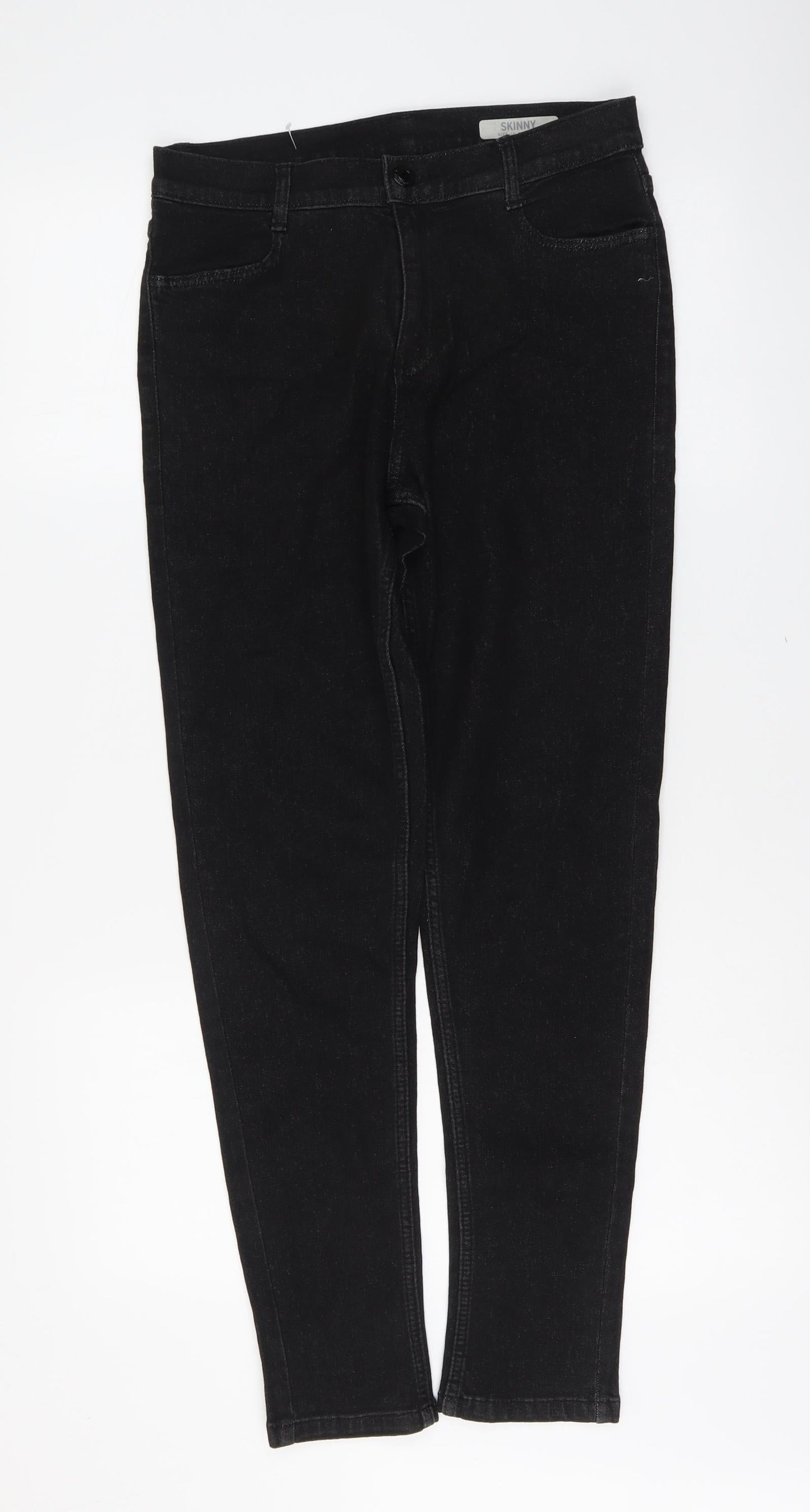 Womens UK Size 10 Marks and Spencer Regular Fit Skinny Black Jeans
