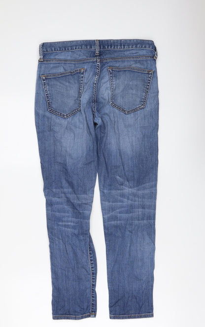 Womens UK Size 26 in Gap Regular Fit Straight Blue Jeans