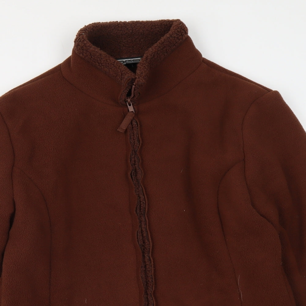 QED Womens Brown Jacket Size M Zip