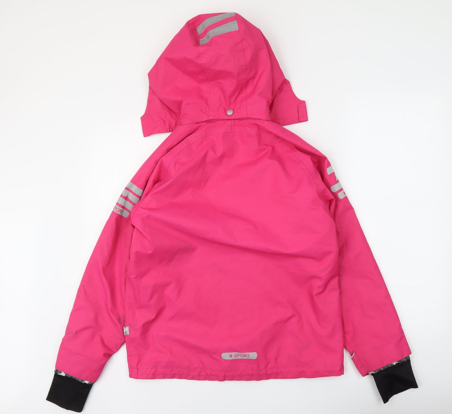 Jonathan Girls Pink Windbreaker Jacket Size 11 Years Zip