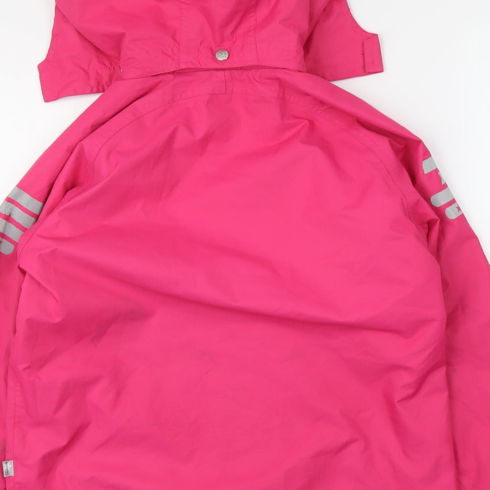 Jonathan Girls Pink Windbreaker Jacket Size 11 Years Zip